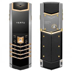 گوشی ورتو سیگنچر اس رنگ مشکی طرح سیلور و گلد Vertu Signature S Black Design Silver and Gold