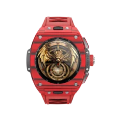 ساعت گرند طلای سفارشی طلای سفارشی فیبر کربن Grizzly-Red Devil-سفیران تل