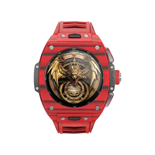 ساعت گرند طلای سفارشی طلای سفارشی فیبر کربن Grizzly-Red Devil-سفیران تل